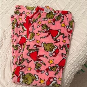Grinch Kids Pajamas - Pink